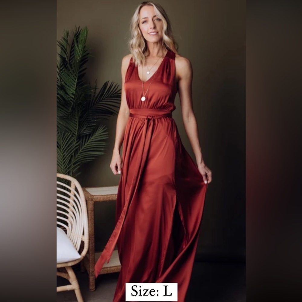 Baltic Born Dress / Large / rust